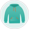 Loose clothing icon