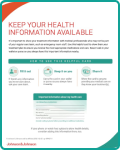 Wallet card with treatment information brochure thumbnail