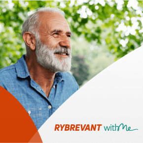 Rybrevant withMe logo with patient